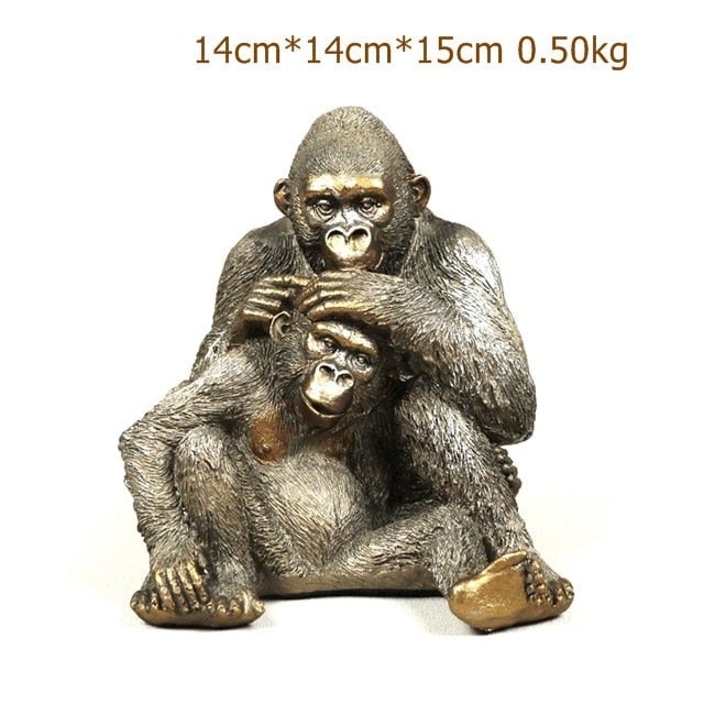 Decoratief Gorilla-standbeeld