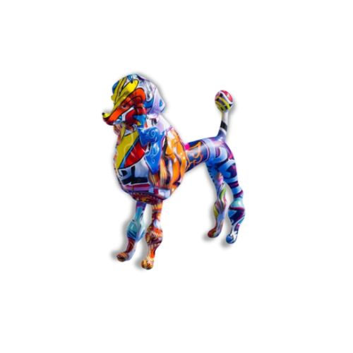 Sculpture Chien Multicolore