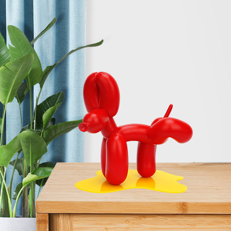 Statue Ballon Chien Rouge