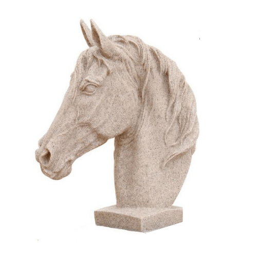 Paard buste sculptuur